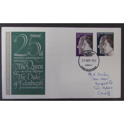 POST OFFICE - ROYAL SILVER WEDDING FIRST DAY COVER 1972 (c)