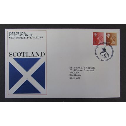 POST OFFICE - DEFINITIVES SCOTLAND FIRST DAY COVER 1976 (a)