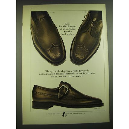1968 Bates London Brogues Shoes Advertisement