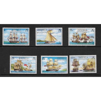 ANGUILLA 1976 BATTLE FOR ANGUILLA 1c - $1.50 SG 255 - 260 SET 6 VALS M MINT#2