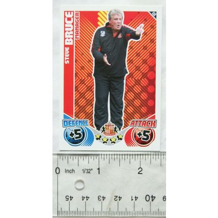 2010/11 Topps Match Attax Trading Card 459 Steve Bruce, Manager, Sunderland