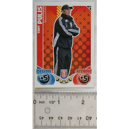 2010/11 Topps Match Attax Trading Card 458 Tony Pulis, Manager, Stoke City