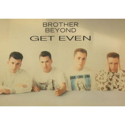 Brother Beyond Boy Band Get Even LP Advertising Postcard