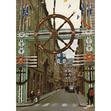 Flag Display Cote D Emeraude Saint Malo La Porte Saint Vincent Postcard