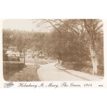Holmbury St Mary Surrey in WW1 1914 Postcard