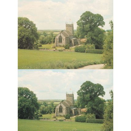 Church Of All Saints Burnham Thorpe Norfolk 2x Postcard