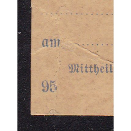 BAVARIA 1890 - 95 MONEY ORDER 20pf STATIONERY CARD UNUSED see note