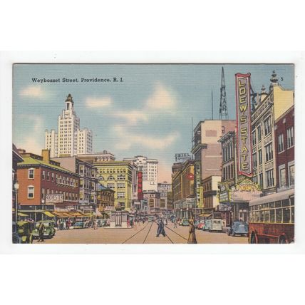 Weybosset Street Providence Rhode Island Postcard RI USA