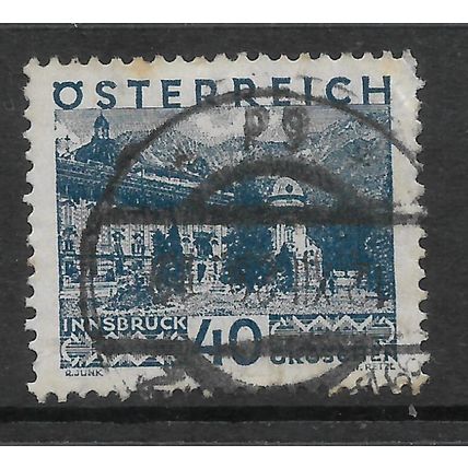 AUSTRIA 1929 LANDSCAPES 40g BLUE INNSBRUCK SG 655 FINE USED
