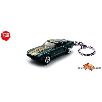 RARE! KEY CHAIN GREEN 1967/1968 FORD MUSTANG SHELBY GT500 CUSTOM LIMITED EDITION