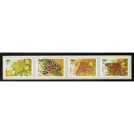 ZAYIX Ireland 938a MNH Moths Insects Nature Strip Self-Adhesive 092222SM83