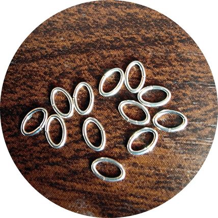 3.5x5.3 mm 925 Sterling Silver Oval Open Jump Rings Jewellery Making/Repair C7