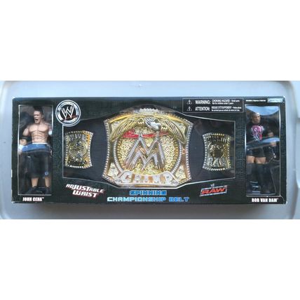 wwe wwf ljn classic superstars spinner championship belt john cena & rob van dam
