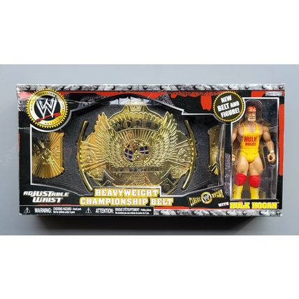 wwe wwf ljn classic superstars championship belt w/bonus hulk hogan figure