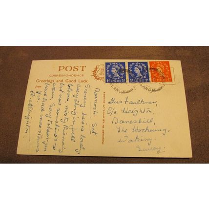 J.B White Postcard -Sunset over Dornoch Firth - Sutherland / Highland
