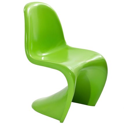 Mid-Century Modern ABS ‘Wave’ Stack Chair Dining Side Accent Adult 240 lb Weight
