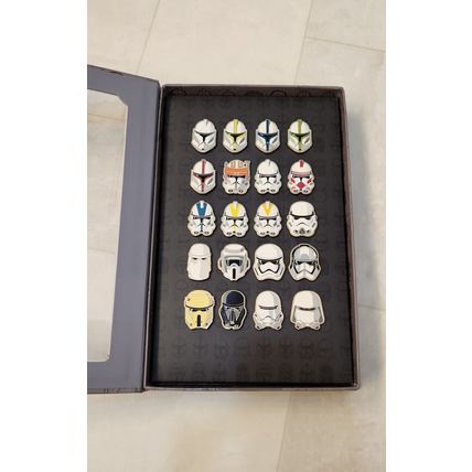 New 2017 Disney Star Wars Stormtrooper Helmet Pin Set, Limited Edition LE 500