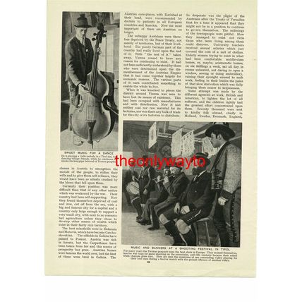 Carinthian & Viennese Beauty, Austria, (Musicians, Reverse), Book Illustration