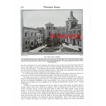 Church Of S Jeronimo El Real, Madrid, (Town Hall, Reverse), Book Illustration