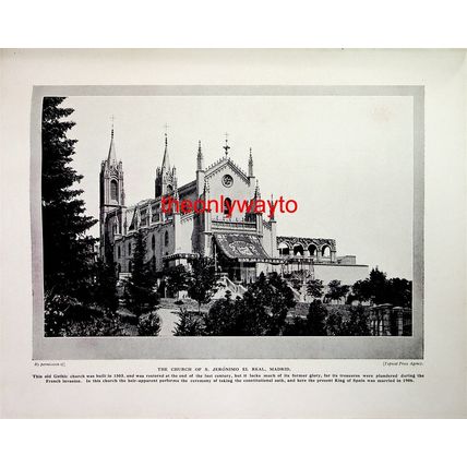 Church Of S Jeronimo El Real, Madrid, (Town Hall, Reverse), Book Illustration
