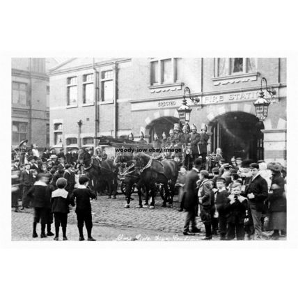 pt2843 - Moss Side Fire Station , Manchester , Lancashire - Print 6x4