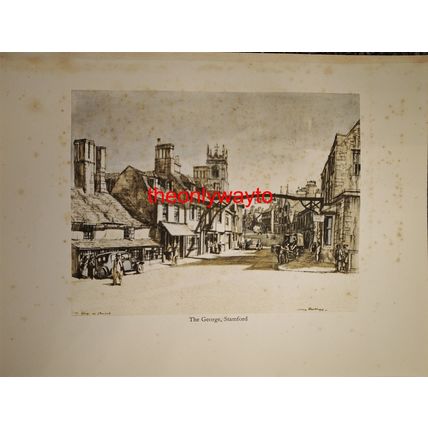 The George, Stamford, Lincolnshire, Book Illustration (Print), 1936