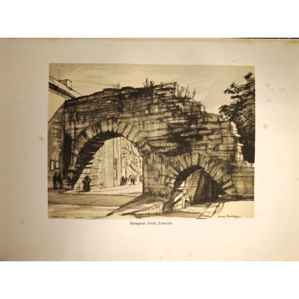 Newport Arch, Lincoln, Lincolnshire, Book Illustration (Print), 1936