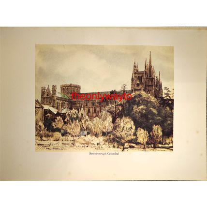 Peterborough Cathedral, Lincolnshire, Book Illustration (Print), 1936
