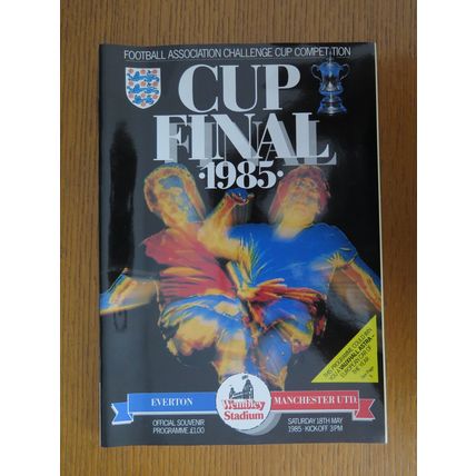 1985 EVERTON V MANCHESTER UTD FA CUP FINAL PROGRAMME