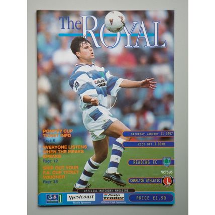 READING v CHARLTON ATHLETIC Div1 11/01/1997