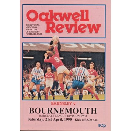 BARNSLEY v BOURNEMOUTH BARCLAYS LEAGUE DIVISION 2 1990
