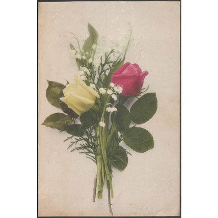 Blumen, Rosen und Maiglöckchen, 1906 - Martin Rommel AK