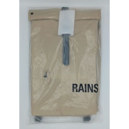 RAINS Waterproof Rolltop Rucksack BackPack Sand NWT #13160