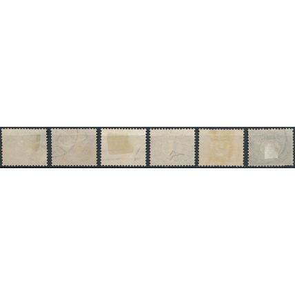 Numeral Definitive - Netherlands 1899/1913 - FH - MiNr 49/52 & 75/6 (A)