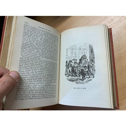 1914 CHARLES DICKENS SKETCHES BY BOZ FIRESIDE EDITION FICTION HB BOOK (P4)