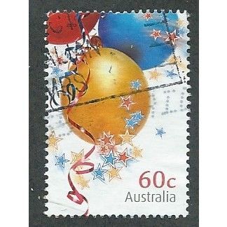 AUS 2010 60c 'FOR SPECIAL OCCASIONS - BALLOONS' FINE USED (EBID36-001)