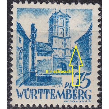 GERMANY Alliiert Franz. Zone [Württemberg] MiNr 0011 vv II ( **/mnh )
