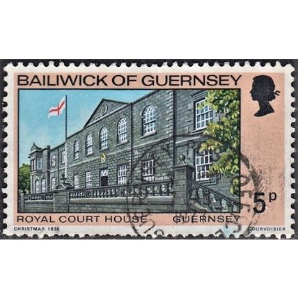 GUERNSEY, 1976 5p Christmas, Scott 141 (SG 145), used