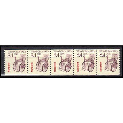 2256 8.4c Wheel Chair Fine MNH Dry Gum PNC 1/5 X2999
