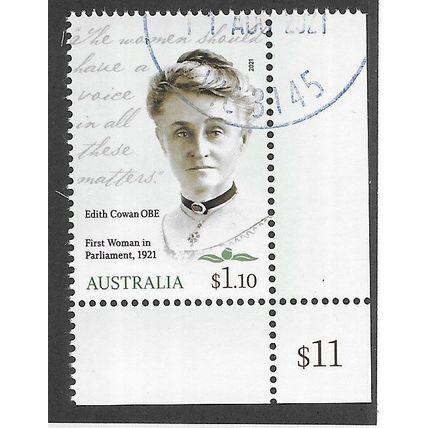 AUS 2021 $1.10 'EDITH COWAN O.B.E FINE USED EBID76-088)