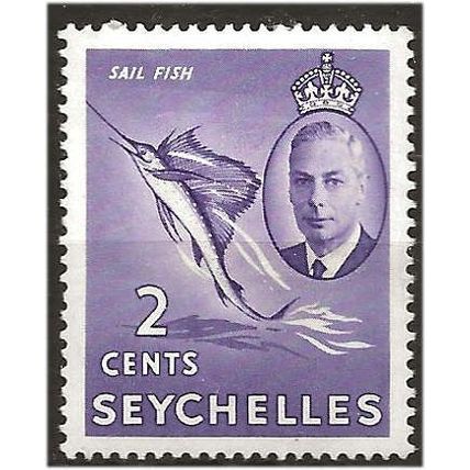 Seychelles 1952 SG158 2c Lilac Mounted Mint ... .