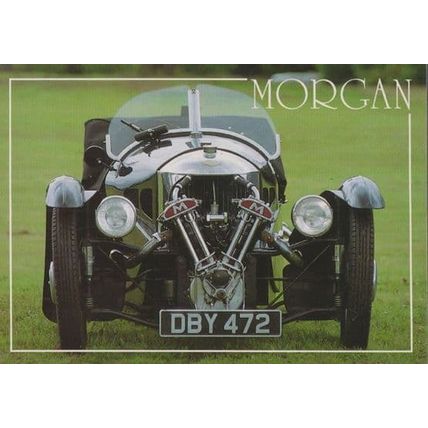Morgan DBY 472 Classic Car on Summer Lawn Postcard