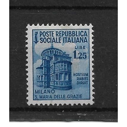 ItalianSocialistRep.SG114 1l 25 St, Mary of Grace,Milan.Mounted Mint.Sept22