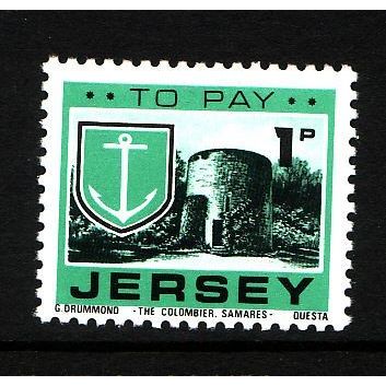 1978 Jersey, Parish Arms and Views, Postage Due NH Mint Stamp, SG D21