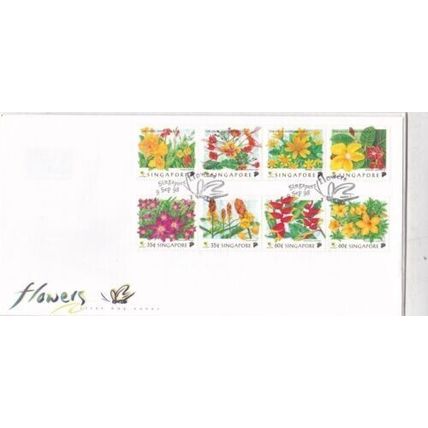 Singapore 1998 Flowers FDC special cancel unaddressed VGC