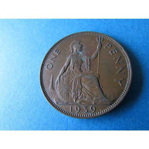 1939 GEORGE VI ONE PENNY - COIN - 4 FREE POST. T