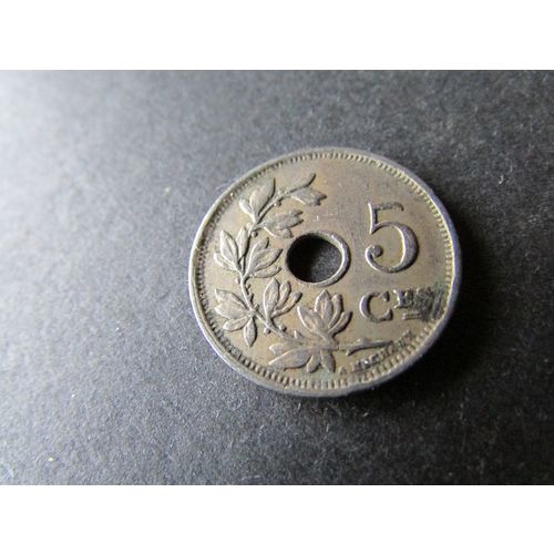 1925 BELGIUM 5 CENTIMES FRENCH TEXT FREE POST. M