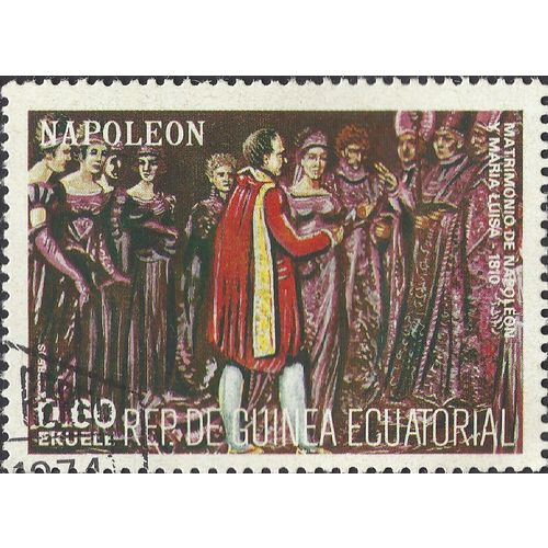 EQUATORIAL GUINEA, Napoleon marries Marie-Louise, violet 1977, 0.60Ek