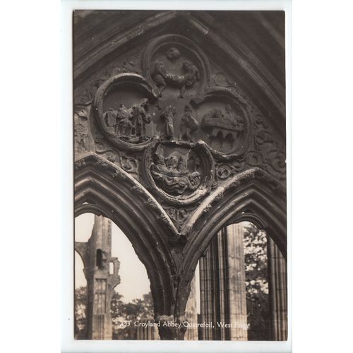Quatrefoil Croyland / Crowland Abbey Lincolnshire RP Postcard 333