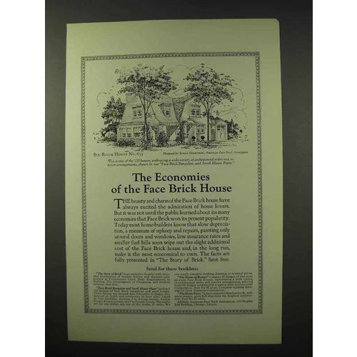 1926 American Face Brick Association Ad - House No. 633